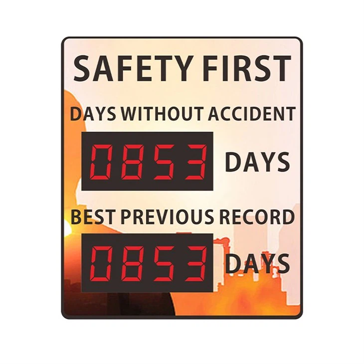 custom digital safety scoreboard
